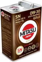 ГСМ Масло MITASU GOLD PAO 0W30 SN ILSAC GF-5 (1л.) синт.