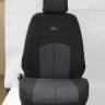Чехлы на сиденье /Skoda Octavia A7/ с 2013 г. Жаккард серый (разд. зад. спинка) (TREND NEW)