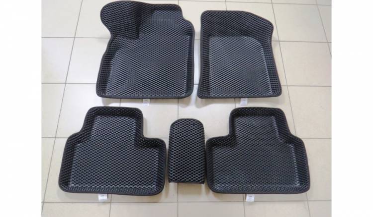 Коврики на пол /2170 Приора/ 3D c бортами серые EVA