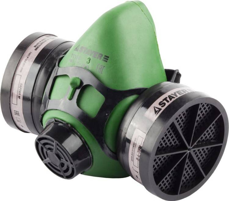 Респиратор противогазовый с фильтрами A1 (STAYER)