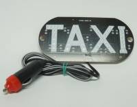 Табло световое для такси светодиодное под лобовое стекло 14х7см со штекером