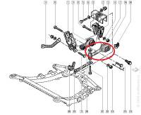 Подушка двигателя Renault Megane II задняя