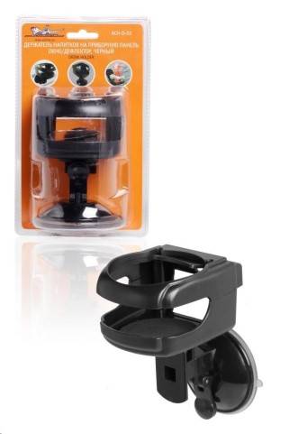 Держатель напитков на панель/окно/дефлектор черный (Airline)