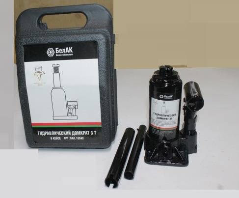 Домкрат гидрав. 3 т. выс. 145-285 мм (в кейсе) (БелАК)