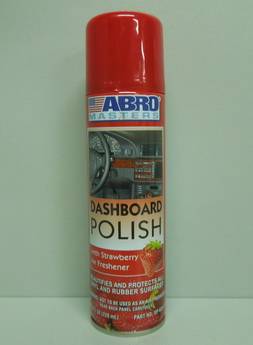 Полироль приборной панели и пластика 220мл аэрозоль КЛУБНИКА Masters (ABRO) (24)