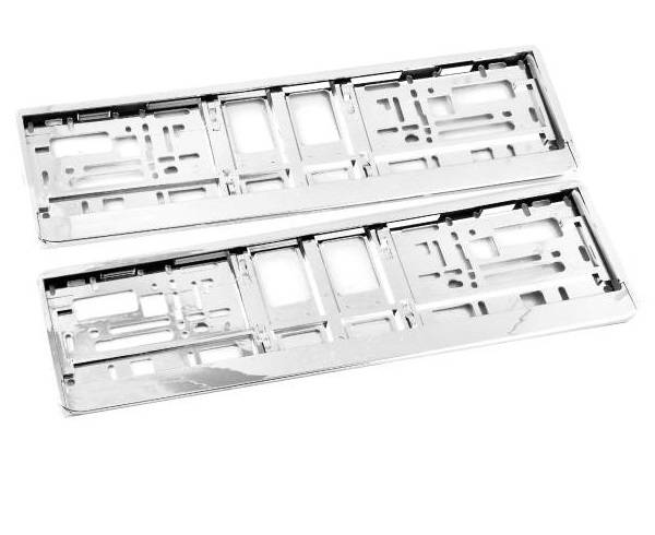 Рамка для ГОС. номерного знака HJ-PFB-002 (хром пластик, класс ЭКОНОМ) "TORINO" комп. 2шт.