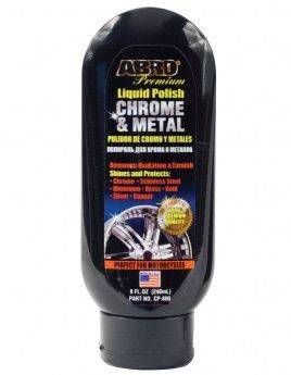 Полироль хрома 240мл флакон (ABRO) (12)