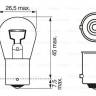 Лампа 1-конт. 24V P21W S25 BA15d с цок.