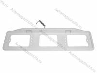 Рамка под номер черная со сплошной подсветкой белая