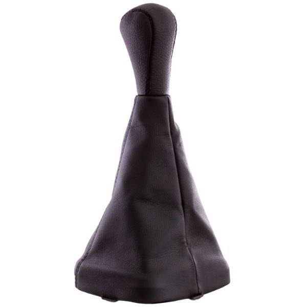 Ручка КПП /2114-2115/ иск. кожа с чехлом+рамка, черная (SKYWAY)