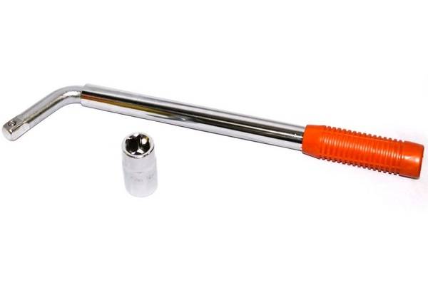 Ключ колесный телескопический 17-19мм, 1 головка, длина 350-530мм (баллонный)