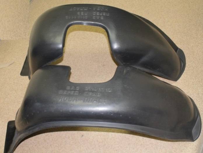 Защита крыльев /2110-12/ перед. с брызгов. 2 шт