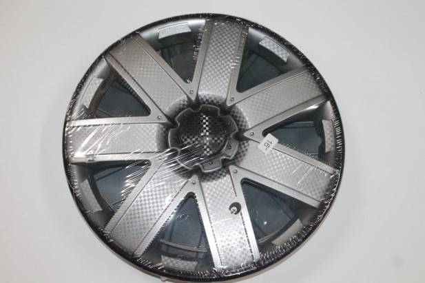 Колпак колеса R16 Галакси серебристо-черный 2шт. (8) (LION)