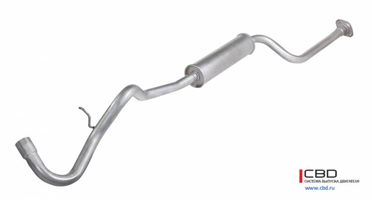 Резонатор /2123/ без катализ. Евро-2 (на 2 болта) (CBD)