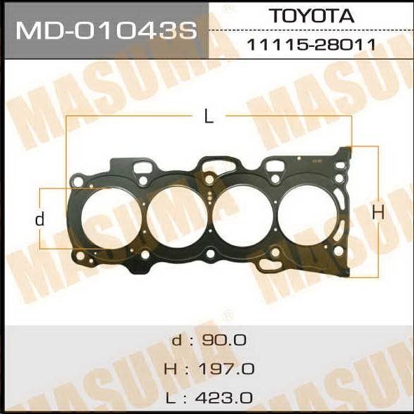 Прокладка ГБЦ Toyota Camry (Masuma)