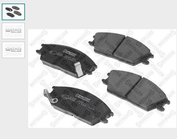  колодки дисковые п.!\ Hyundai Accent 1.3-1.5i/1.5CRDi 95>/Getz 1.1-1.5i/1.5CRDi 02>