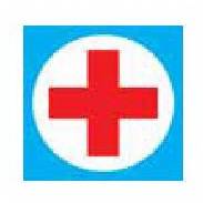 Наклейка КРЕСТ МЕДИЦИНСКИЙ (14х14см) (Россия)