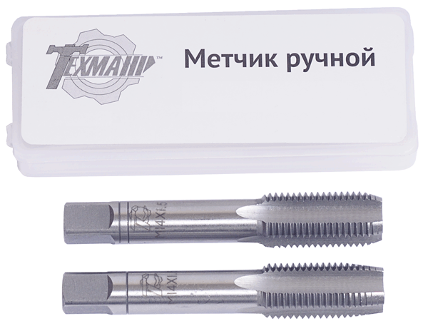 метчик ручной М4*0,70мм (набор 2шт.пластм/ф) (ТЕХМАШ)