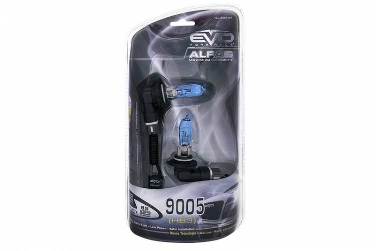 Газонаполненные лампы EVO "Alfas"/+130%/4300K/9005 HB3 комплект 2 шт