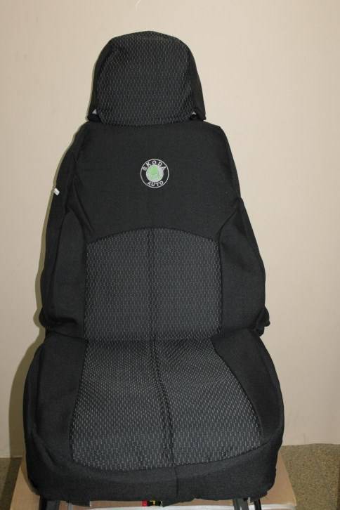 Чехлы на сиденье /Skoda Rapid/ с 2012 г. Жаккард серый (разд. зад. спинка) (TREND NEW)