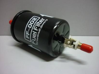 Фильтр топливный ВАЗ инж. под клипсу, Matiz, Lanos, Leganza, Lacetti 04--, Spark 05-- (Fortech) (40)