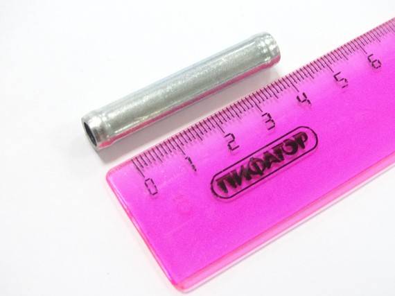 Трубка удлинителя D- 8 (переходник шлангов) цинк (Тольятти)