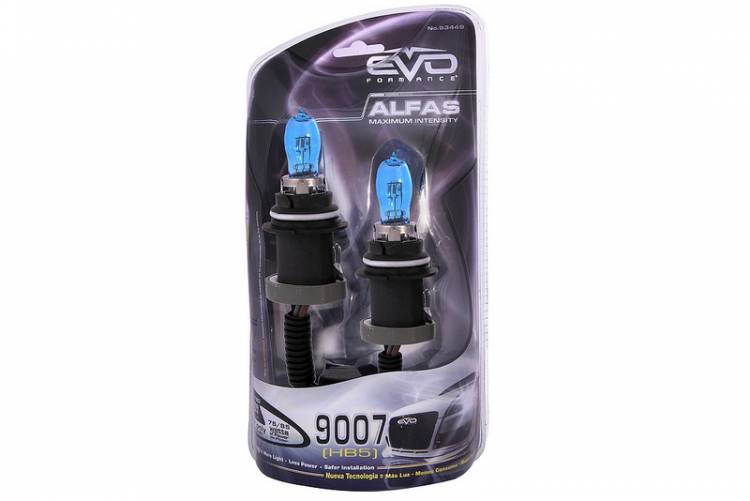 Газонаполненные лампы EVO "Alfas"/+130%/4300K/9007 HB5 комплект 2 шт