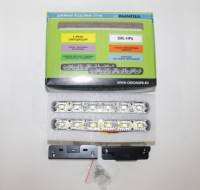 Дневные ходовые огни 12V 6 SMD пласт. корпус с указ. поворота (Вымпел) Дневные ходовые огни 12V 6 SMD пласт. корпус с указ. поворота (Вымпел)