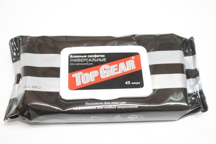 Салфетки влажн. универс. автомобильные (Top Gear)