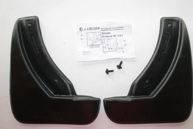 Брызговик Skoda Octavia III зад. с 2013 г. (2 шт.) (L.LOCKER)