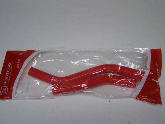 Патрубок печки /2170/ 2 шт красный силикон (Rosteco)