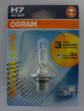 Лампа OSRAM H7-12-55 Ultra Life (3-хкратный ресурс) блистер (10)
