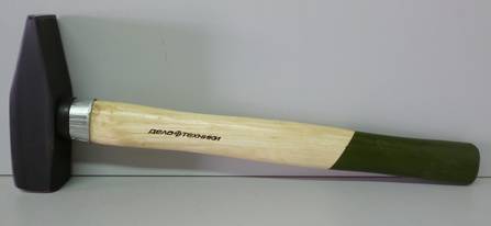 Молоток 1000г деревянная ручка (Дело Техники) (6)