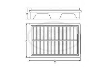 Фильтр воздушный Chevrolet Aveo 1,2 1,4 T250 T200 96536697