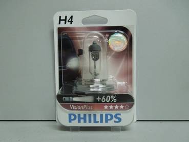 Лампа PHILIPS H4-12-60/55 +60% VISION PLUS блистер 12342VPB1