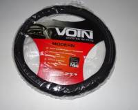 Оплетка руля M 37-38 см кожа "MODERN" черная (VOIN)