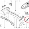 Кронштейн бампера Renault Logan Lada Largus задн. лев.