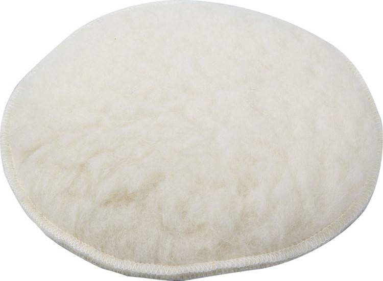 Насадка полировальная 125 мм нат. мех на липучке (ЗУБР)