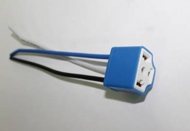 Патрон под лампу H4 (с проводами) прямой, керамика (Nord Yada)