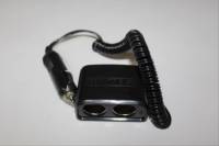 Разветвитель прикуривателя 2 гнезда черный (REXANT)