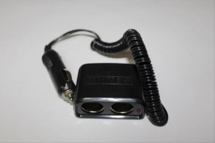 Разветвитель прикуривателя 2 гнезда черный (REXANT)