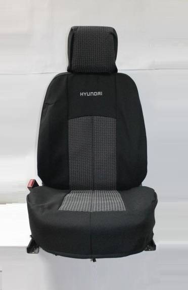 Чехлы на сиденье /Hyundai IX35/ 2009-2015г. Жаккард черный (разд. зад. спинка) (TREND NEW)