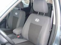 Чехлы на сиденье /Hyundai Getz/ 2002-2011г. Жаккард черный (разд. зад. спинка) (TREND NEW)
