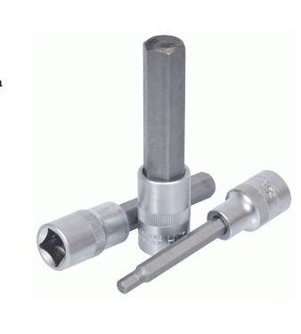 головка со вставкой шестигранник 19mm (1/2";L=100mm) (39399) (АвтоДело)