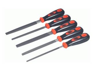 напильник по металлу с ручкой трехгранный 150мм №2 (40469)