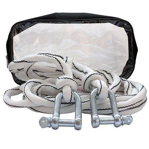 Трос буксировочный веревка "ПОЛЯРНИК"  14 тн 2 скобы 22" в сумке капрон 6 метров