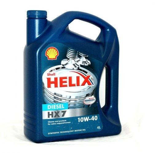 Масло моторное Shell Helix Diesel HX7 10w40 (4л) полусинтетика 550040428