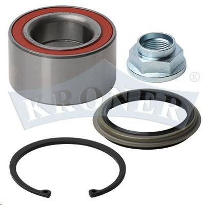 Подш. ступицы Hyundai Santa Fe I i40 ix35 Kia Sportage с 2010 г. задн. с ABS /стопор+гайка+сальник/ (KRONER)