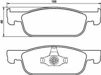 Колодка тормозные Lada X-Ray Renault Logan II Sandero II 1.6 с 2016 г. перед. 155 мм (Маркон)