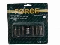 Набор вставок TORX 7пр. 3/8" Т25 - Т55 c держателем (Force)